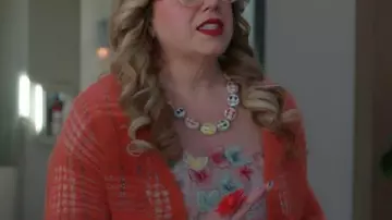 Kirsten Vangsness Criminal Minds S19 Butterfly Applique Mini Dress