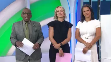 Gal Meets Glam Collection Sybil Flutter Sleeve Jumpsuit worn by Dylan Dreyer as seen in Today on  July 17, 2026