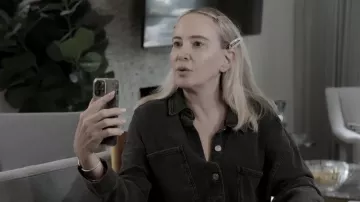 Veste en jean tricotée Z Supply All Day portée par Shannon Beador telle que vue dans The Real Housewives of Orange County (S20E02)