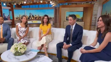 Carolina Herrera Bird Print Sheath Dress worn by Ginger Zee as seen in Good Morning America on July 20, 2026