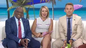 Aldomartins Tweed Knit Mini Dress worn by Dylan Dreyer as seen in Today on July 20, 2026