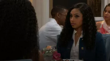 Sandro Denim Jacket worn by Kat Richardson (Colby Muhammad) as seen in Beyond the Gates (S02E127)