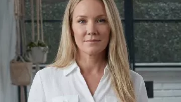 General Hospital 2026 Alexa Havins Tie-Waist Shirt worn by Alexa Havins as seen in General Hospital