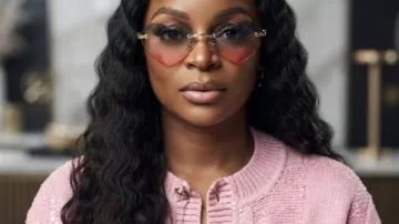 Heart And Hustle Houston Pink Embroidered Cardigan as seen in Heart and Hustle Houston (S02)
