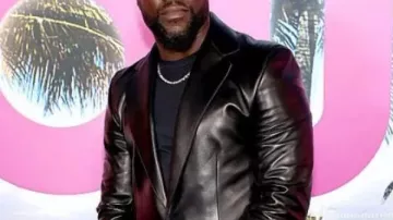 Kevin Hart, estreno de 72 Horas en Netflix en Nueva York, con chaqueta negra.