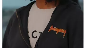 Sudadera con capucha negra Next Gen NYC S2 Riley Burruss