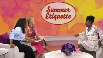 Zimmermann Lovelorn Floral Flutter Dress worn by Elaine Swann as seen in Today with Jenna & Sheinelle on July 22, 2026