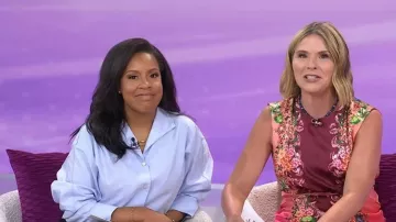 Logan Tay Lock Link Necklace worn by Sheinelle Jones as seen in Today with Jenna & Sheinelle on July 22, 2026