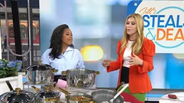 Cinq a Sept Starla Puff Sleeve Blazer worn by Jill Martin as seen in Today on July 22, 2026