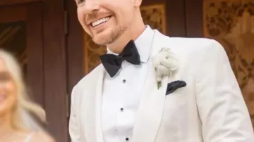 Mariage MrBeast 2026 Blazer blanc
