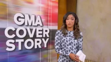 Marni Printed Silk Maxi Dress worn by Morgan Norwood as seen in Good Morning America on July 22, 2026