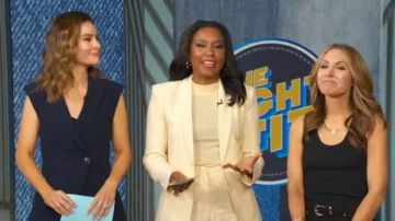 Veronica Beard Ciel Vest worn by Rebecca Jarvis as seen in Good Morning America on July 23, 2026