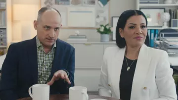 Vince Tailored Double Breasted Blazer worn by Page Turner as seen in Love It or List It (S21E02)