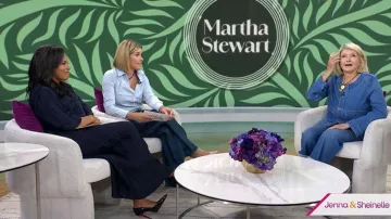 Lafayette 148 NY Basketweave Plissé Recycled Satin Skirt worn by Sheinelle Jones as seen in Today with Jenna & Sheinelle on  July 23, 2026
