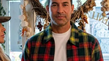 Real Housewives Of OC S20 Ryan Rainbow Plaid Jacket as seen in The Real Housewives of Orange County