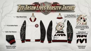 F13 Jason Lives Varsity Jacket in The F13th Fan Film Mixtape