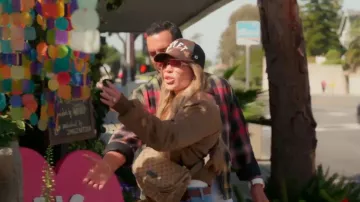 Gucci Monogram Dollar Calfskin Waist Pouch worn by Jennifer Pedranti as seen in The Real Housewives of Orange County (S20E03)