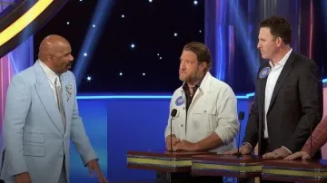 Veste-chemise Obey Afternoon portée par Dave Portnoy dans l'épisode Celebrity Family Feud (S12E03)