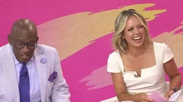 Vince Camuto Notch Neck Crepe Dress worn by Dylan Dreyer as seen in Today on  July 24, 2026