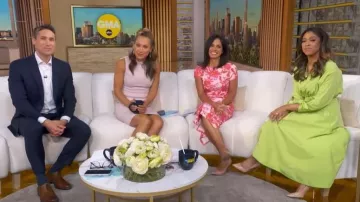 3.1 Phillip Lim Poplin V Neck Midi Dress worn by Morgan Norwood as seen in Good Morning America on  July 24, 2026