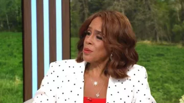 Le blazer Edel de Gayle King, porté par l'AFRM, tel qu'on le voit dans l'émission CBS Mornings le 22 juillet 2026.