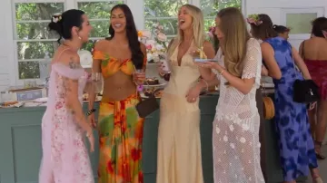 Rat and Boa Flores Dress worn by Lily Phillips as seen in Turned On: Dirty Sexy Money (S01E06)