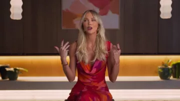 Bydee Andressa Dress In Floresta worn by Annie Knight as seen in Turned On: Dirty Sexy Money (S01E06)