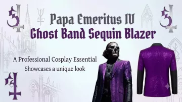 Papa Emeritus IV Ghost Band Sequin Blazer in Papa Emeritus IV edit I made while on tour! ???? @thebandGhost