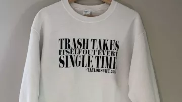 Trash Takes Itself Out Every Single Time Grey Sweatshirt
