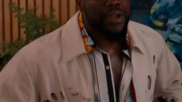 72 Hours 2026 Kevin Hart White Cotton Jacket