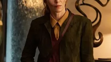 I Will Find You 2026 Britt Lower Brown Suede Jacket