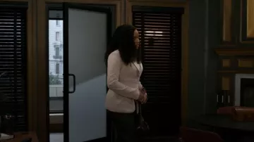 Boohoo Obi Tie Waist Blazer worn by Naomi Hamilton (Arielle Prepetit) as seen in Beyond the Gates (S02E131)
