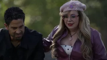 Asos Design Necklace with Cord detail and clear Heart Pendant worn by Penelope Garcia (Kirsten Vangsness) as seen in Criminal Minds (S19E02)