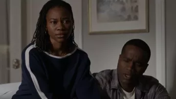 J Crew Cashmere Contrast Stripe Sweater worn by Omono Okojie (Ryleigh Poole) as seen in Criminal Minds (S19E03)