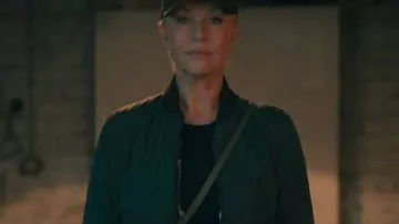 Ride or Die S01 Hannah Waddingham Reversible Jacket worn by Judith Burton (Hannah Waddingham) as seen in Ride or Die (S01)