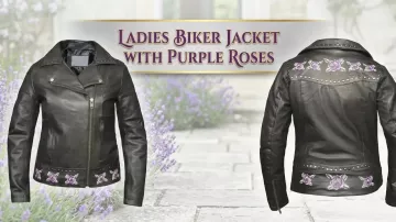 Veste de motarde pour femme avec roses violettes : Comment choisir et acheter une veste de moto