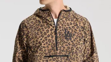 Los Angeles Dodgers Leopard Print Anorak Running Jacket