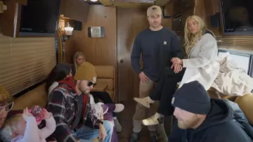Steve Madden Wilderr Taupe Suede worn by Allie Eklund as seen in The McBee Dynasty: Real American Cowboys (S03E06)