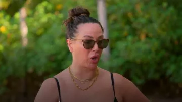 Lunettes de soleil Gucci unisexe marron GG0547SK-002 portées par Kristen Doute dans l'épisode 15 de la saison 3 de The Valley.