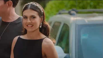 Zara Polyamide Blend Midi Dress worn by Rosa (Georgia Alexi) as seen in My Daughter's Father (S01E01)