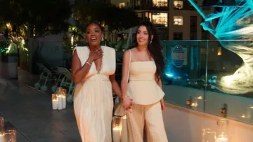 Sabina Musayev Leone Dress worn by Jasmine Goode as seen in The Valley (S03E16)