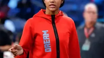 Angel Reese Connecticut Sun v Atlanta Dream Red Jacket