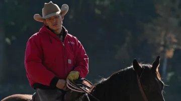 6666 Ranch Carhartt Red Work Jacket worn by Jimmy Hurdstrom (Jefferson White) as seen in Yellowstone TV show (S04E10)