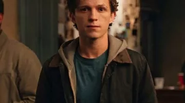 Spider Man Brand New Day 2026 Tom Holland Blue Jacket worn by Peter Parker / Spider-Man (Tom Holland) as seen in Spider-Man: Brand New Day