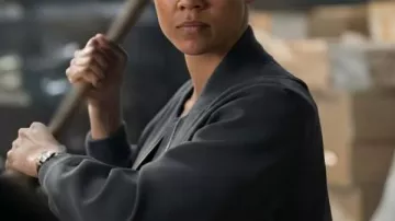 Reacher S4 Maria Sten Grey Bomber Jacket