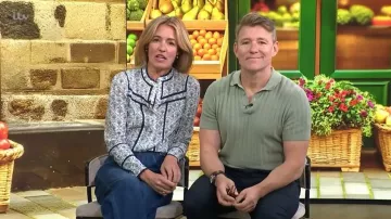 Wear London Willow Polo in Dusty Olive worn by Ben Shephard as seen in This Morning on July 2, 2026