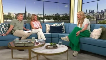 Jean droit Madewell « années 90 » porté par Cat Deeley dans l’émission This Morning du 16 juillet 2026.