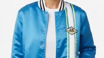 70’s Indianapolis 500 Motor Speedway Blue Satin Bomber Jacket