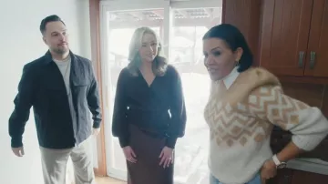 H&M Jacquard-Knit Sweater worn by Page Turner as seen in Love It or List It (S21E05)
