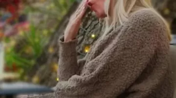 Real Housewives Of OC S20 Vicki Gunvalson Textured Teddy Cardigan